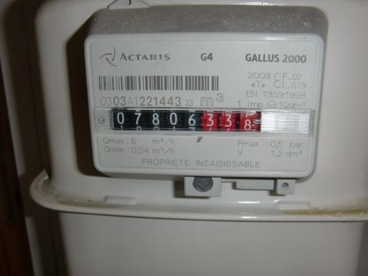 Compteur de gaz